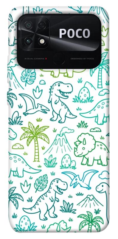 Чохол itsPrint Dino pattern для Xiaomi Poco C40, песики, купити оптом з доставкою
