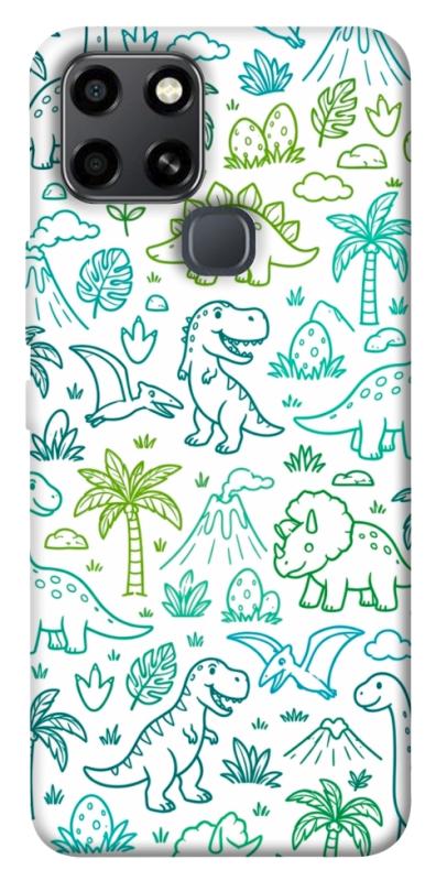 Чохол itsPrint Dino pattern для Infinix Smart 6, песики, купити оптом з доставкою