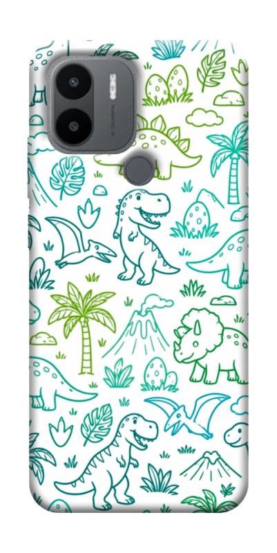 Чохол itsPrint Dino pattern для Xiaomi Redmi A1+ / A2+, паттерн, купити оптом з доставкою