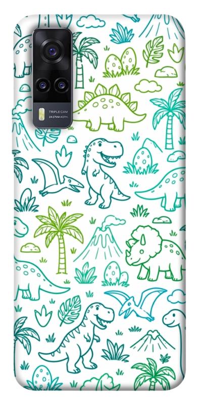Чехол itsPrint Dino pattern для Vivo Y31, песики, купить оптом с доставкой