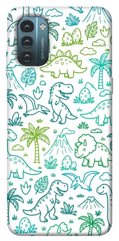 Чохол itsPrint Dino pattern для Nokia G21, песики, купити оптом з доставкою