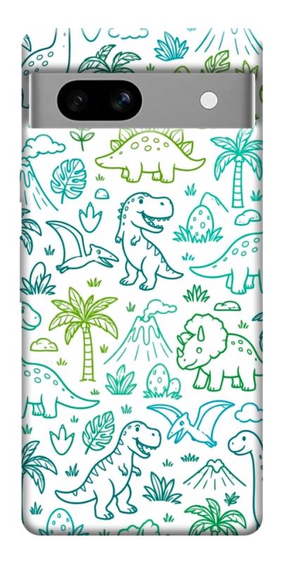 Чехол itsPrint Dino pattern для Google Pixel 7a, песики, купить оптом с доставкой