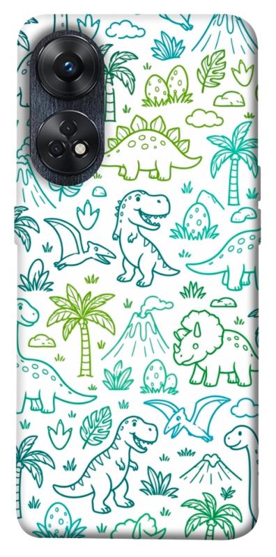 Чохол itsPrint Dino pattern для Oppo Reno 8 T 4G, песики, купити оптом з доставкою