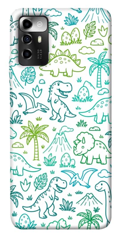 Чохол itsPrint Dino pattern для ZTE Blade A72, песики, купити оптом з доставкою