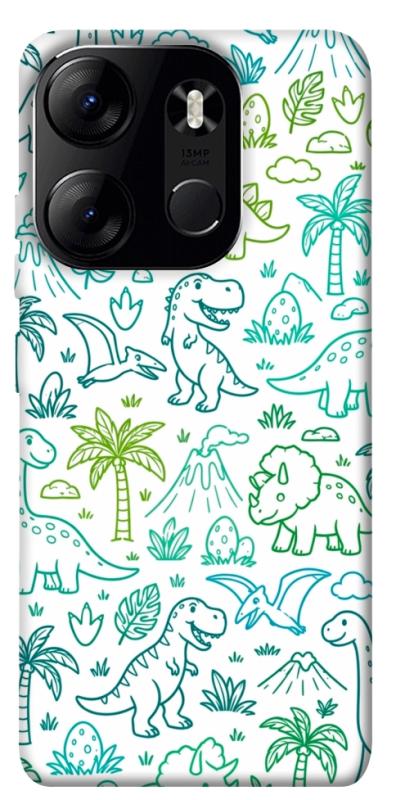 Чохол itsPrint Dino pattern для Tecno Spark Go 2023, песики, купити оптом з доставкою