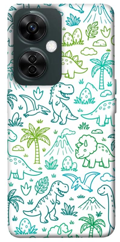 Чохол itsPrint Dino pattern для OnePlus Nord CE 3 Lite, песики, купити оптом з доставкою