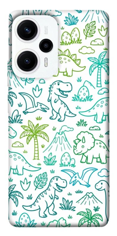 Чохол itsPrint Dino pattern для Xiaomi Poco F5 / Note 12 Turbo, песики, купити оптом з доставкою