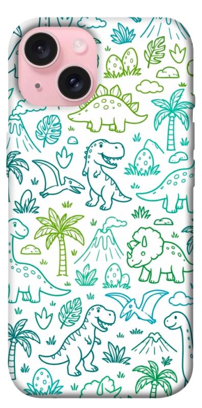 Чохол itsPrint Dino pattern для Apple iPhone 15 (6.1"), песики, купити оптом з доставкою