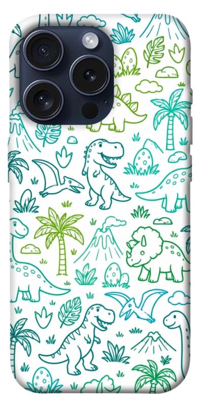 Чохол itsPrint Dino pattern для Apple iPhone 15 Pro (6.1"), песики, купити оптом з доставкою