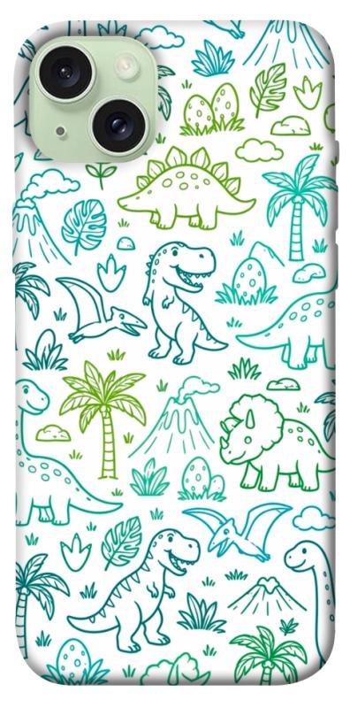 Чохол itsPrint Dino pattern для Apple iPhone 15 Plus (6.7"), песики, купити оптом з доставкою