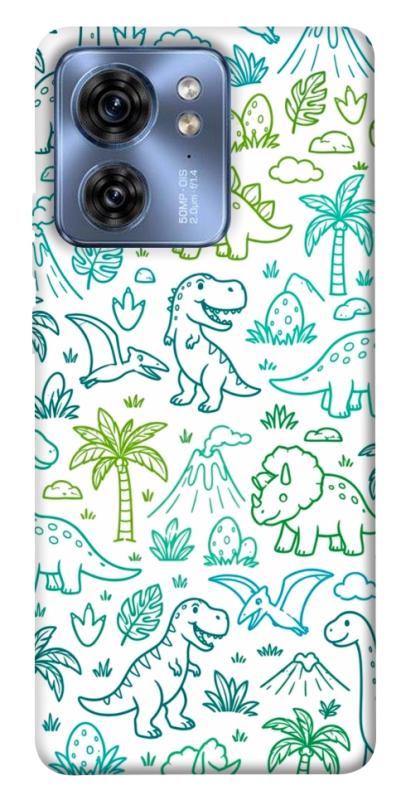 Чохол itsPrint Dino pattern для Motorola Edge 40, песики, купити оптом з доставкою