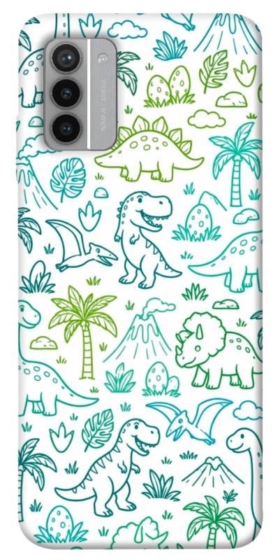 Чехол itsPrint Dino pattern для Nokia G42, паттерн, купить оптом с доставкой