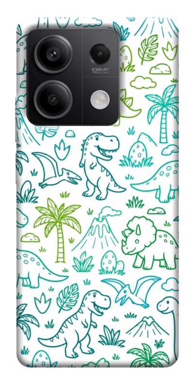 Чехол itsPrint Dino pattern для Xiaomi Redmi Note 13 5G, паттерн, купить оптом с доставкой