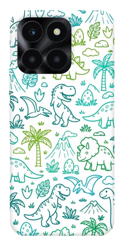Чехол itsPrint Dino pattern для Huawei Honor X6a, паттерн, купить оптом с доставкой
