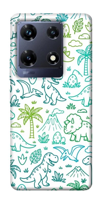 Чехол itsPrint Dino pattern для Infinix Note 30 Pro, паттерн, купить оптом с доставкой