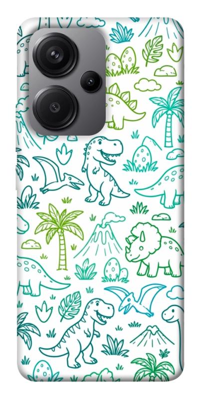 Чехол itsPrint Dino pattern для Xiaomi Redmi Note 13 Pro+, паттерн, купить оптом с доставкой