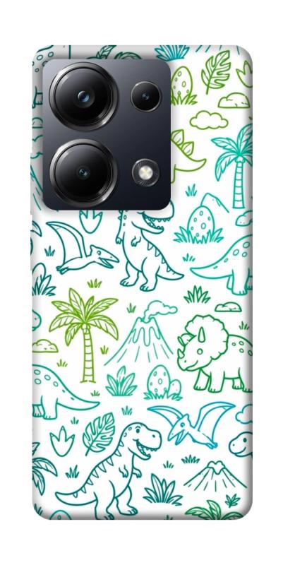 Чохол itsPrint Dino pattern для Xiaomi Redmi Note 13 Pro 4G, паттерн, купити оптом з доставкою