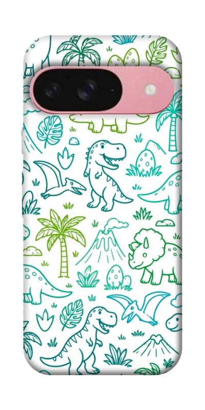 Чехол itsPrint Dino pattern для Google Pixel 9, паттерн, купить оптом с доставкой