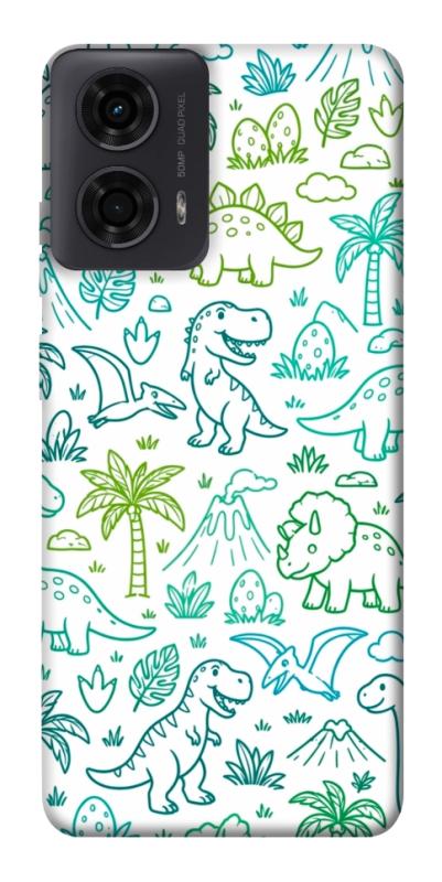 Чехол itsPrint Dino pattern для Motorola Moto G24, паттерн, купить оптом с доставкой