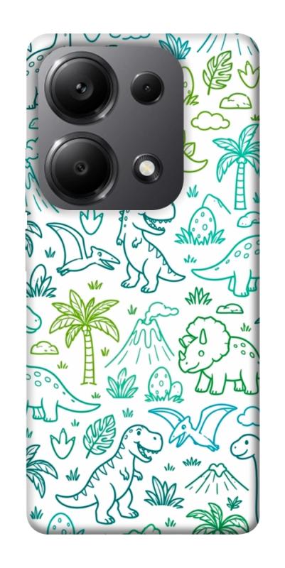 Чохол itsPrint Dino pattern для Xiaomi Poco X6, паттерн, купити оптом з доставкою