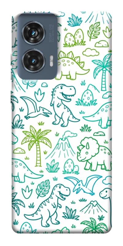 Чехол itsPrint Dino pattern для Motorola Edge 50 Fusion, паттерн, купить оптом с доставкой