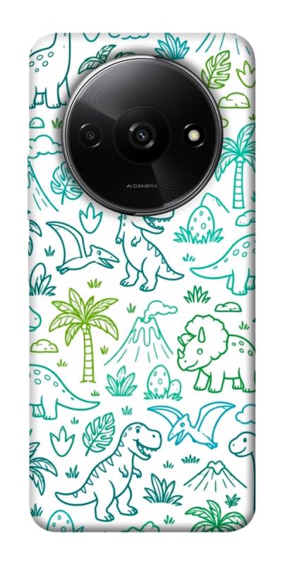 Чехол itsPrint Dino pattern для Xiaomi Redmi A3, паттерн, купить оптом с доставкой