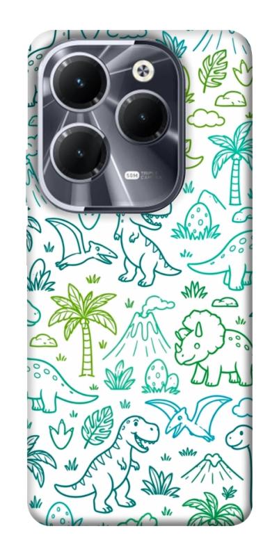 Чехол itsPrint Dino pattern для Infinix Hot 40, паттерн, купить оптом с доставкой