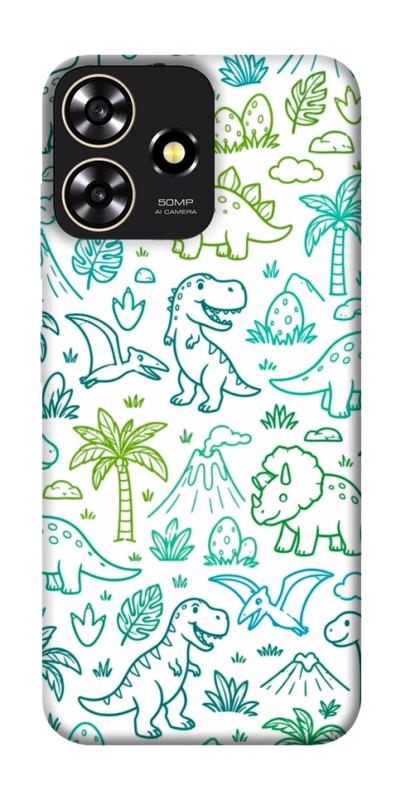 Чехол itsPrint Dino pattern для ZTE Blade A73 4G, паттерн, купить оптом с доставкой