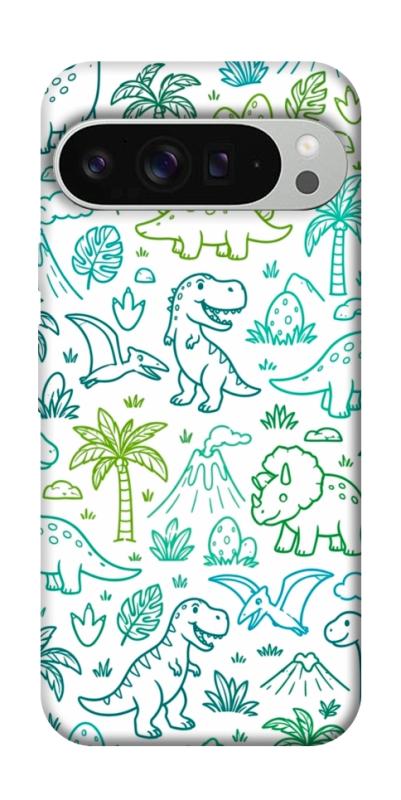 Чехол itsPrint Dino pattern для Google Pixel 9 Pro XL, паттерн, купить оптом с доставкой