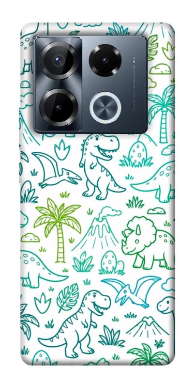 Чехол itsPrint Dino pattern для Infinix Note 40 Pro 4G, паттерн, купить оптом с доставкой