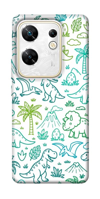 Чехол itsPrint Dino pattern для Infinix Zero 30 4G, паттерн, купить оптом с доставкой