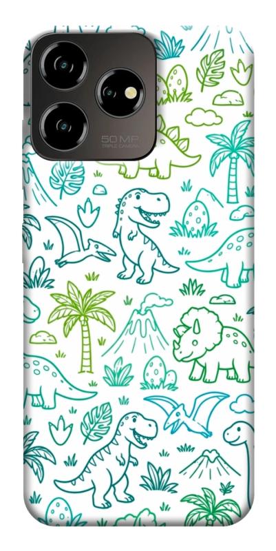 Чехол itsPrint Dino pattern для ZTE Blade V50 Desing 4G, паттерн, купить оптом с доставкой