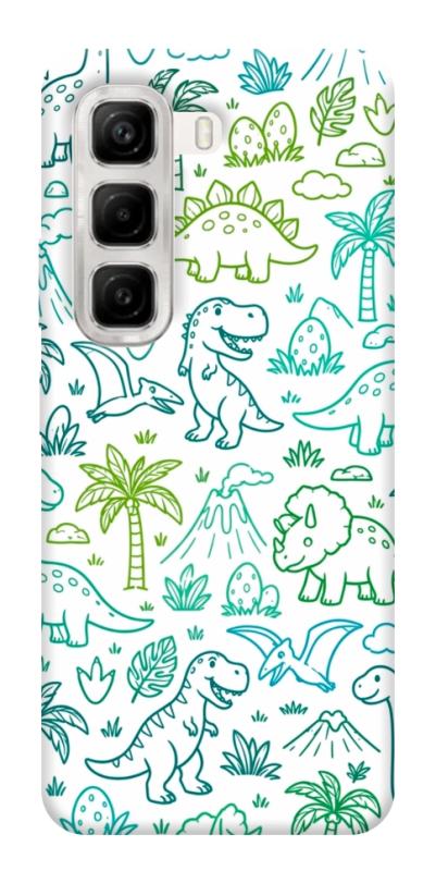Чехол itsPrint Dino pattern для Infinix Hot 50 4G, паттерн, купить оптом с доставкой