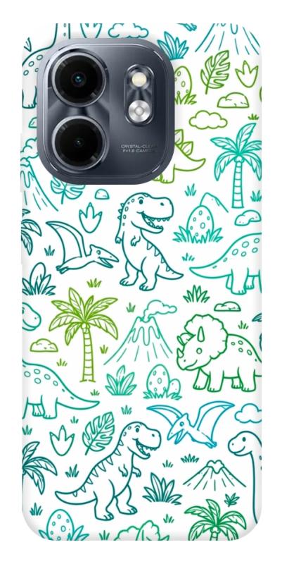 Чехол itsPrint Dino pattern для Infinix Smart 9 4G / Hot 50i, паттерн, купить оптом с доставкой