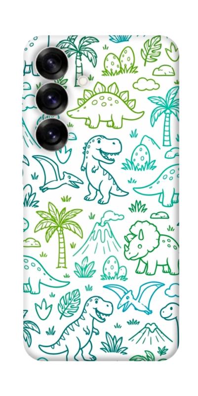 Чехол itsPrint Dino pattern для Samsung Galaxy S25+, паттерн, купить оптом с доставкой