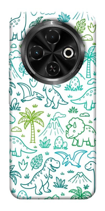 Чехол itsPrint Dino pattern для TECNO Spark 30C, паттерн, купить оптом с доставкой