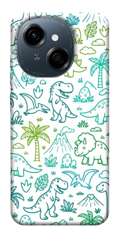 Чехол itsPrint Dino pattern для TECNO Spark Go 1, паттерн, купить оптом с доставкой