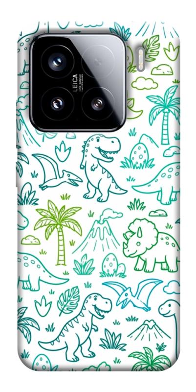 Чехол itsPrint Dino pattern для Xiaomi 15, паттерн, купить оптом с доставкой