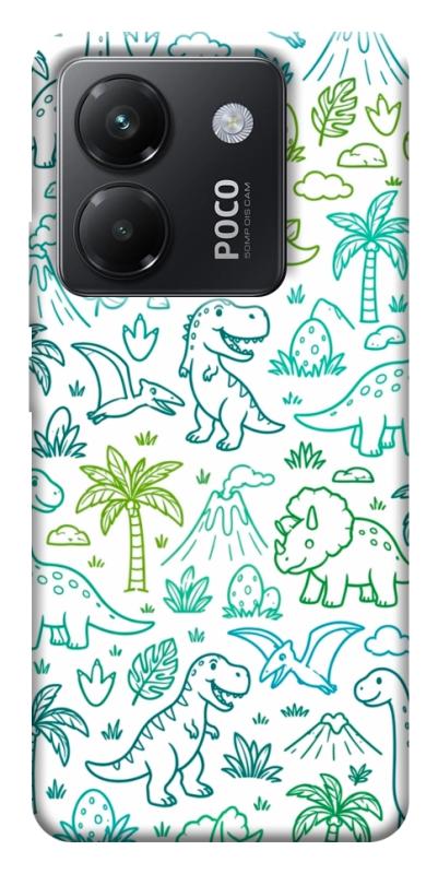 Чехол itsPrint Dino pattern для Xiaomi Poco M7 Pro 5G, паттерн, купить оптом с доставкой