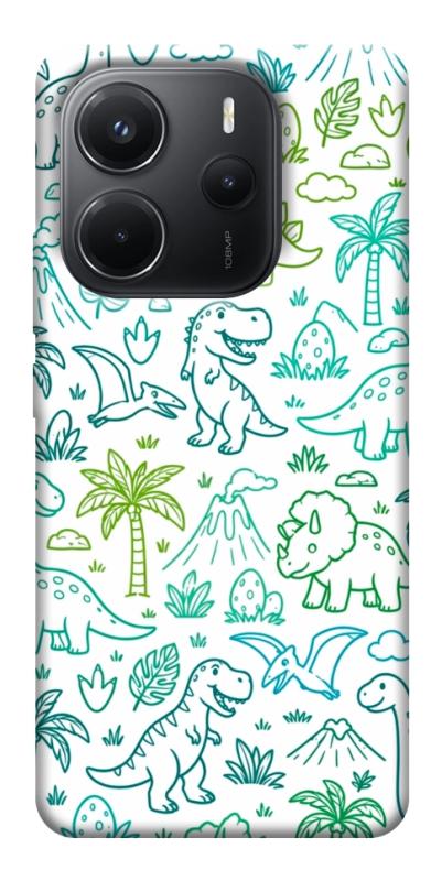 Чехол itsPrint Dino pattern для Xiaomi Redmi Note 14 4G (Int. version), паттерн, купить оптом с доставкой