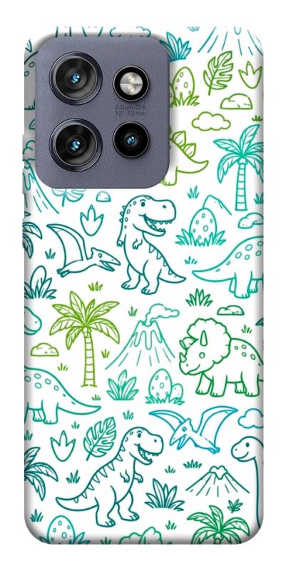 Чехол itsPrint Dino pattern для Motorola Edge 50 Neo, паттерн, купить оптом с доставкой