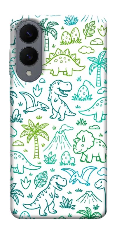 Чехол itsPrint Dino pattern для Samsung Galaxy S25 Edge, паттерн, купить оптом с доставкой