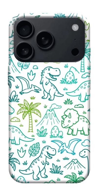 Чехол itsPrint Dino pattern для Apple iPhone 17 Pro Max (6.9"), паттерн, купить оптом с доставкой