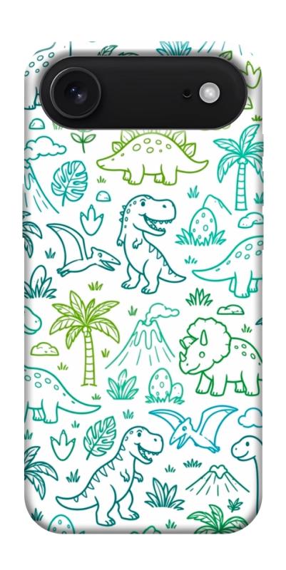 Чехол itsPrint Dino pattern для Apple iPhone 17 Air (6.5"), паттерн, купить оптом с доставкой