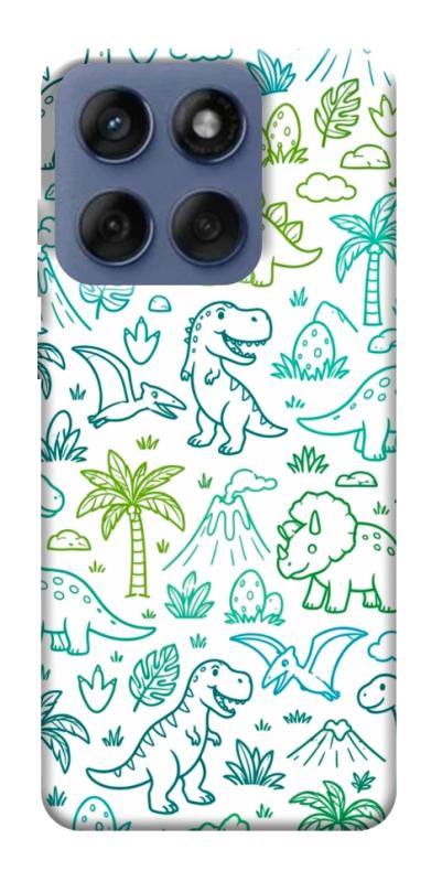 Чехол itsPrint Dino pattern для Motorola Edge 60 Fusion, паттерн, купить оптом с доставкой