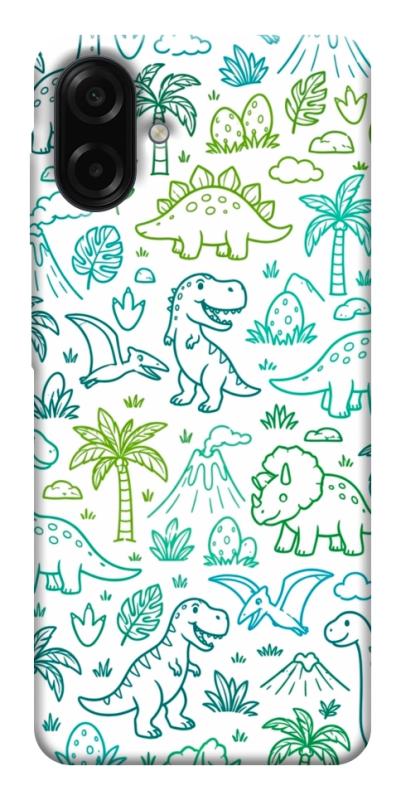 Чехол itsPrint Dino pattern для Samsung Galaxy A07, паттерн, купить оптом с доставкой