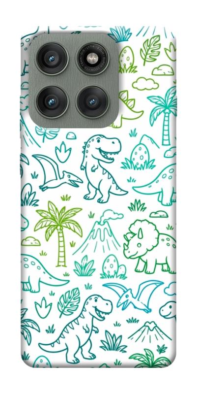 Чехол itsPrint Dino pattern для Motorola Edge 60 Pro, паттерн, купить оптом с доставкой