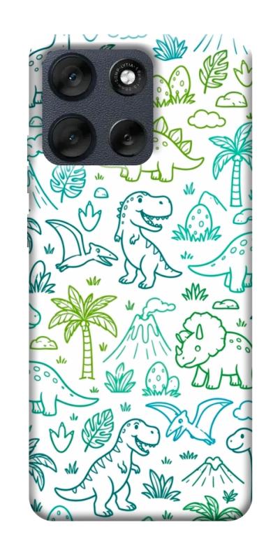 Чехол itsPrint Dino pattern для Motorola Moto G56 5G, паттерн, купить оптом с доставкой