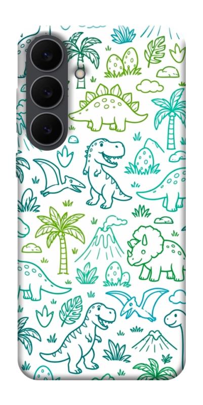 Чехол itsPrint Dino pattern для Samsung Galaxy S25 FE, паттерн, купить оптом с доставкой