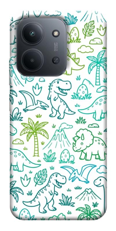 Чехол itsPrint Dino pattern для Xiaomi Redmi 15C (EU), паттерн, купить оптом с доставкой